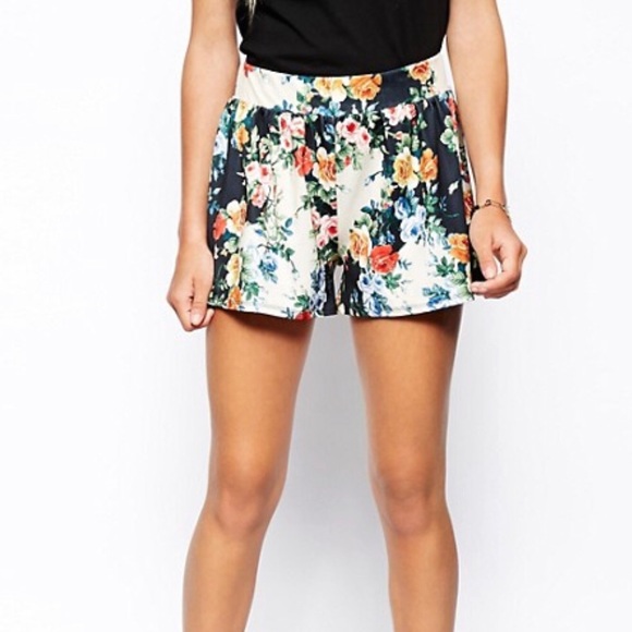 ASOS Pants - SOLD ASOS Floral Printed Culotte Shorts